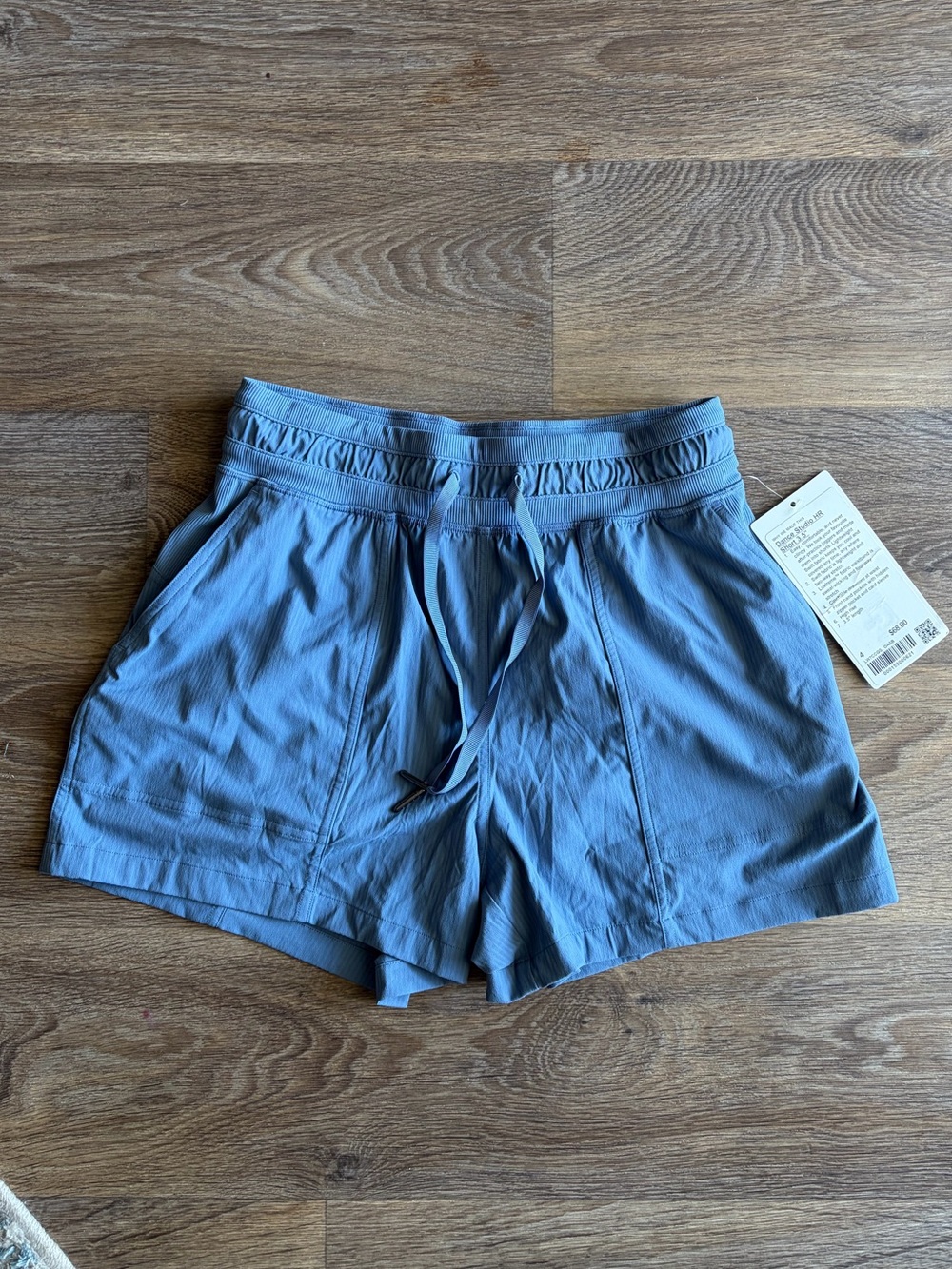 Lululemon Dance Studio HR Short 3.5” Blue High Rise Athletic Shorts Size 4 NWT